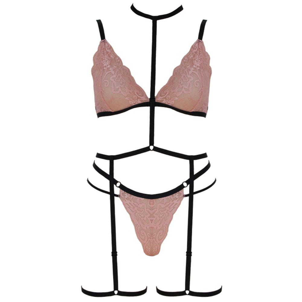 Love in Leather Muse Lace 3 Piece Set