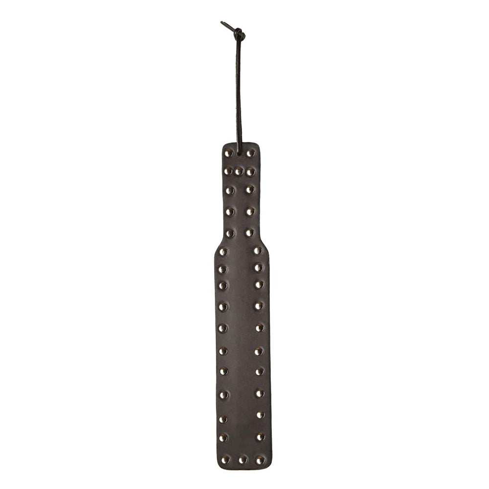 Love in Leather Black Leather Studded Paddle