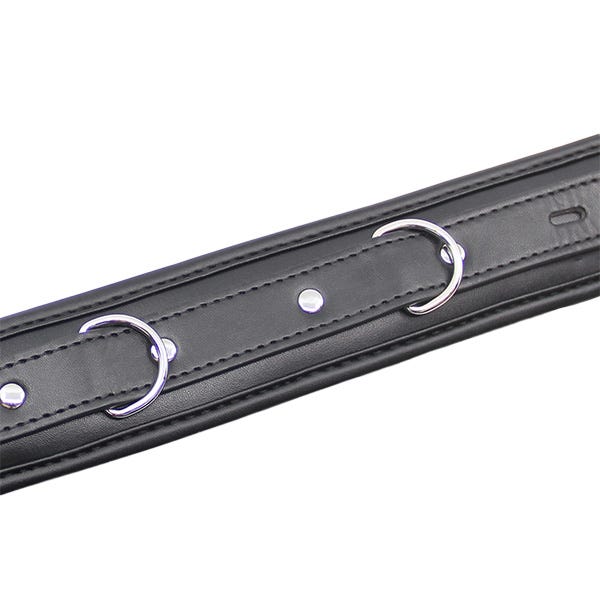 Love In Leather Faux-Leather Padded Collar