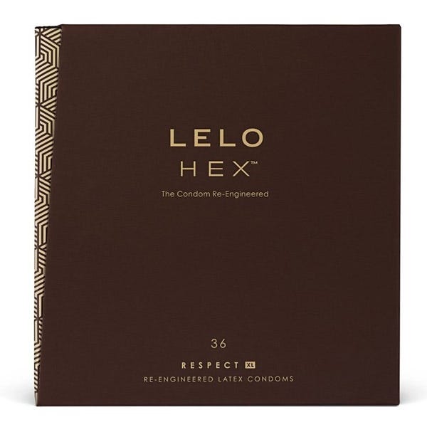 LELO Hex Respect XL Lubricated Condoms 36 Pack