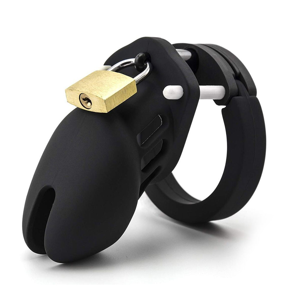 Love in Leather Silicone Cock Cage