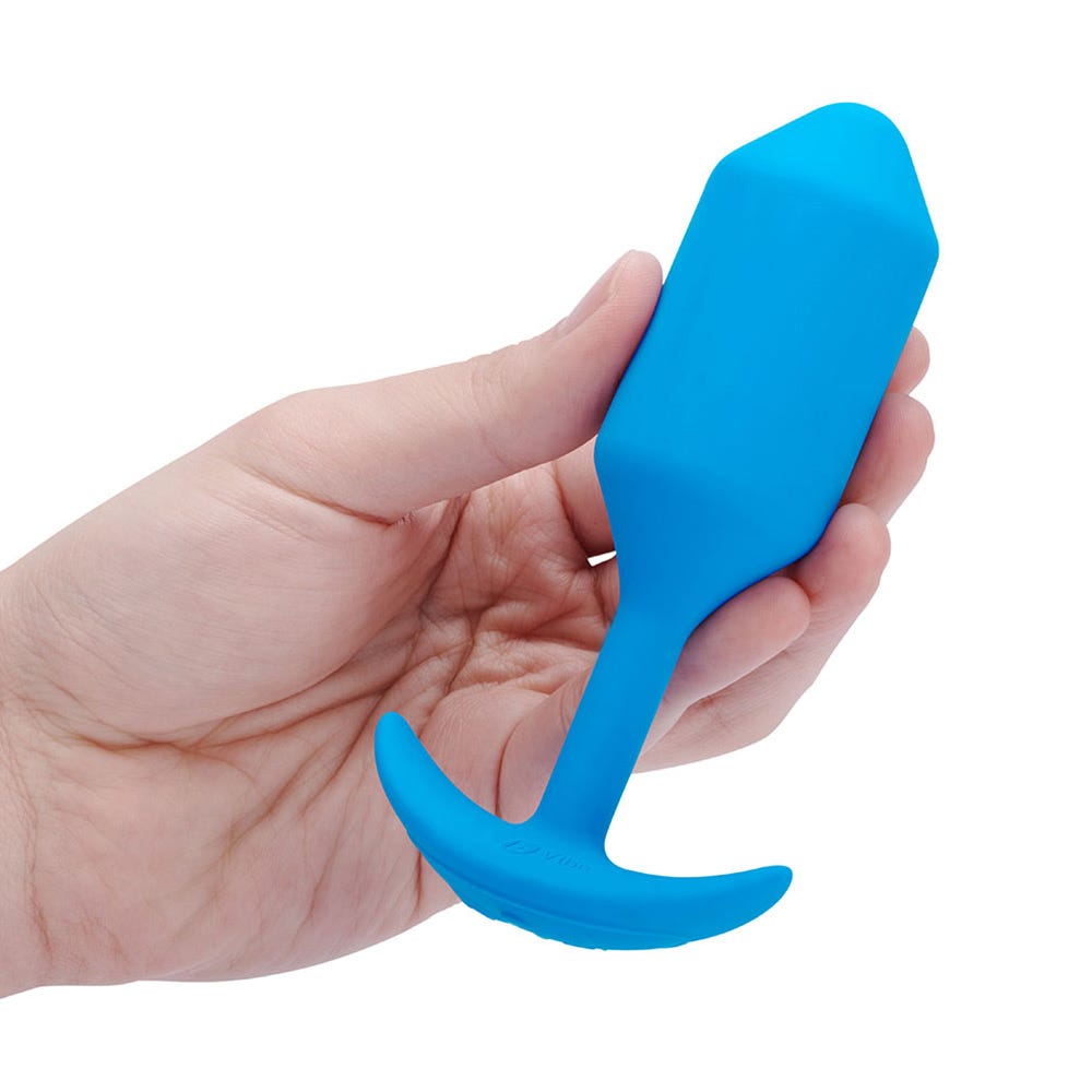 b-Vibe Snug Plug 3 Large Weighted & Vibrating Silicone Butt Plug