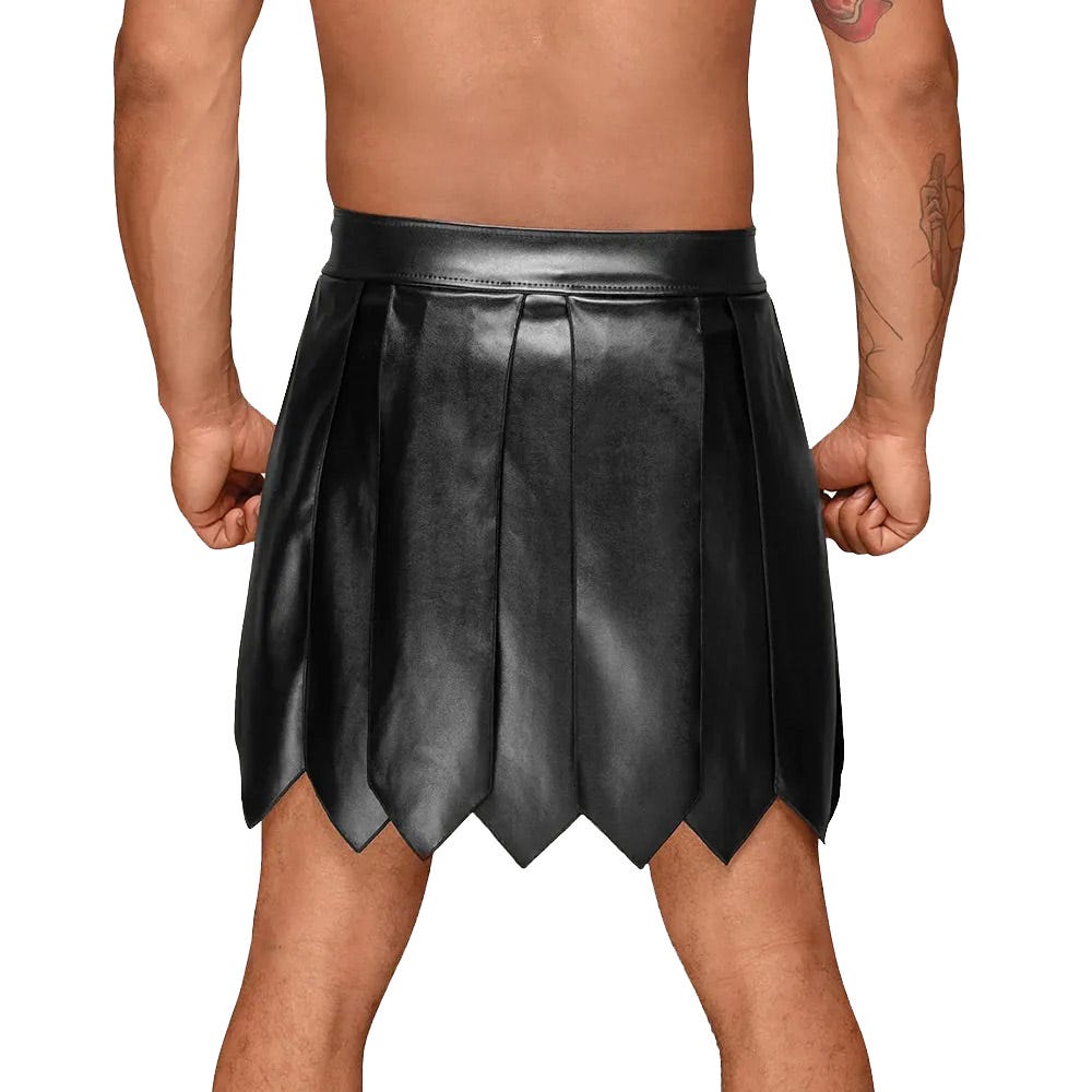 Noir Mens Gladiator Skirt