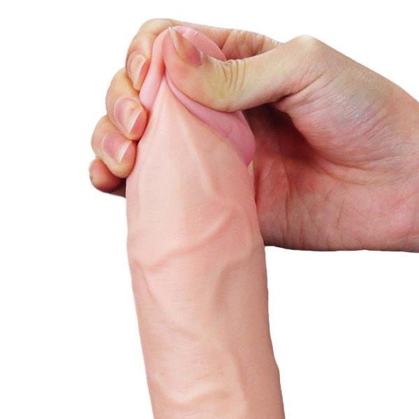 Lovetoy Cumming Softee 9-Inch Soft Ejaculation Dildo with Balls