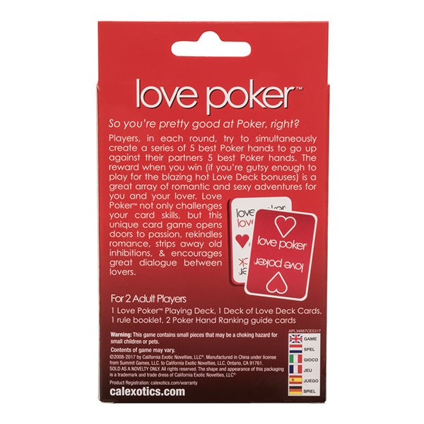 CalExotics Love Poker Card Game