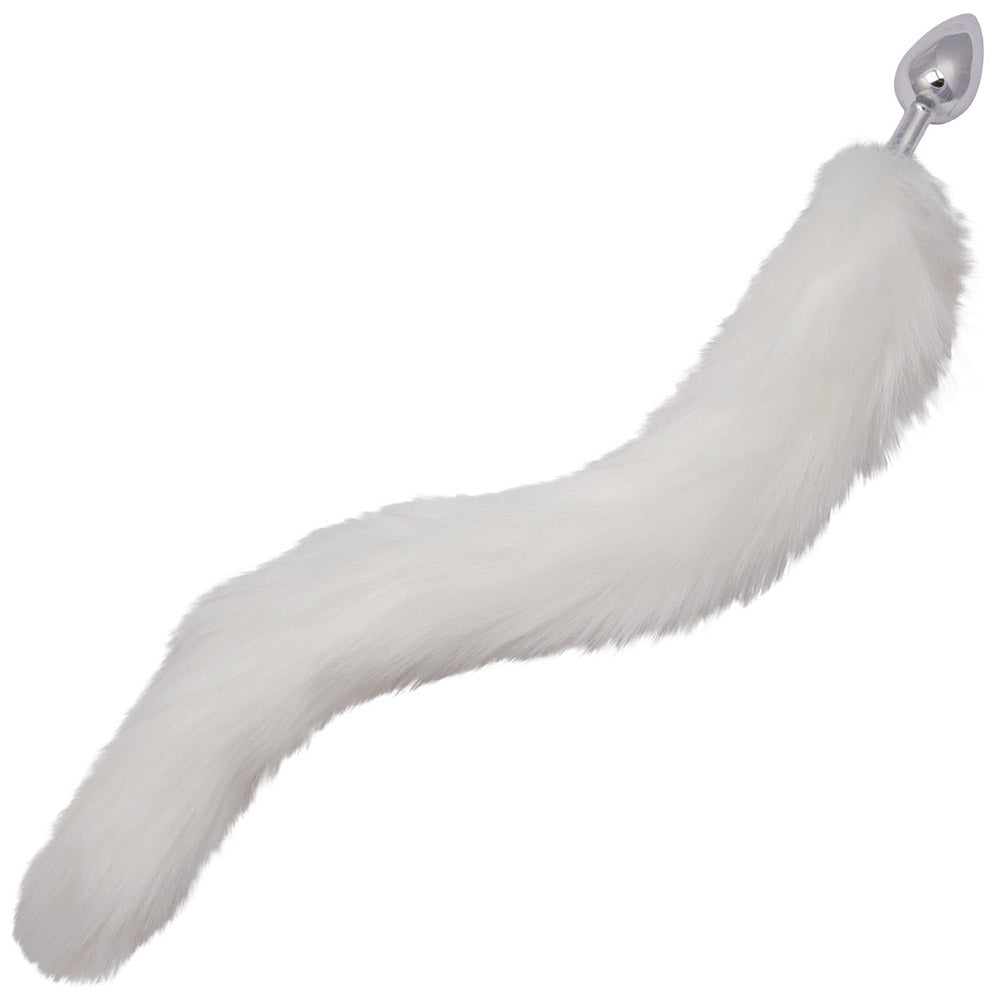 CalExotics Running Wild White Tail Butt Plug