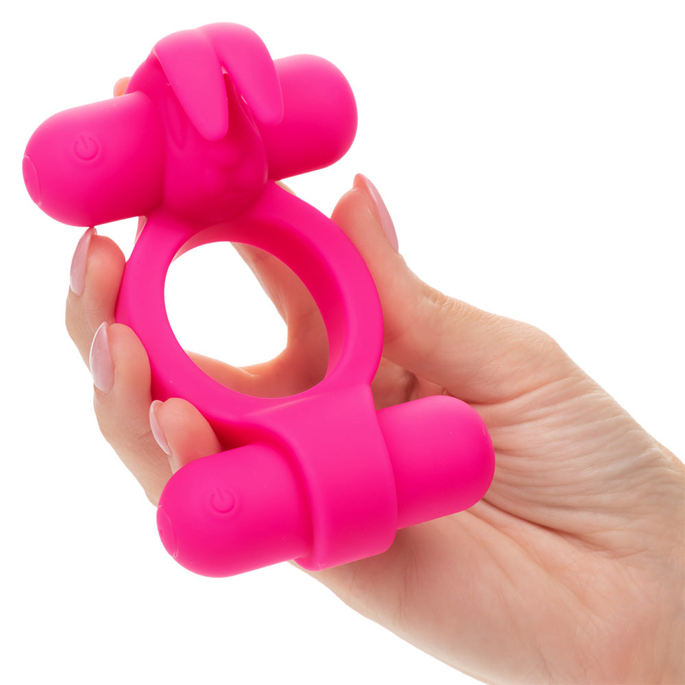 CalExotics Silicone Rechargeable Rockin Rabbit Cock Ring