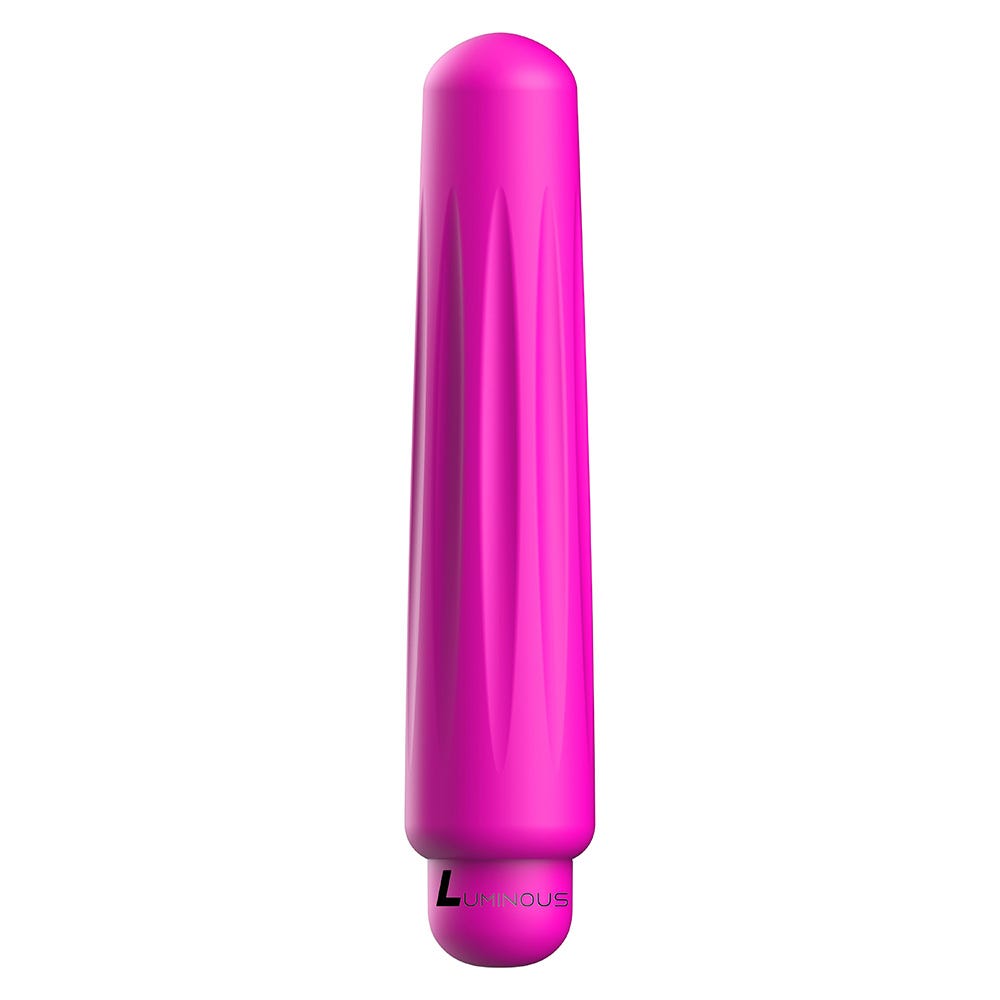 Luminous Delia Ultra Soft Silicone 10-Speed Round Tip Bullet Vibrator - Fuchsia