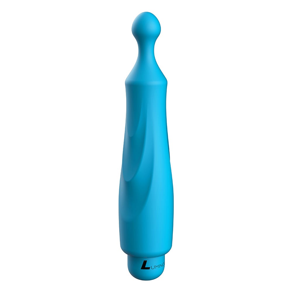 Luminous Dido Ultra Soft Silicone 10-Speed Round Tip Bullet Vibrator - Turquoise