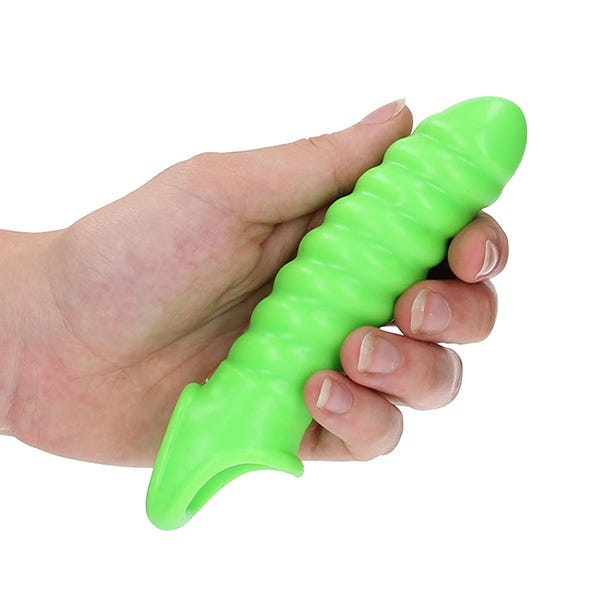 Ouch! Glow In the Dark Swirl Stretch Penis Sleeve