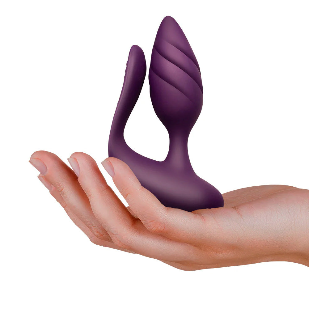 Rocks-Off Cocktail Couples Butt Plug & Vaginal Vibrator