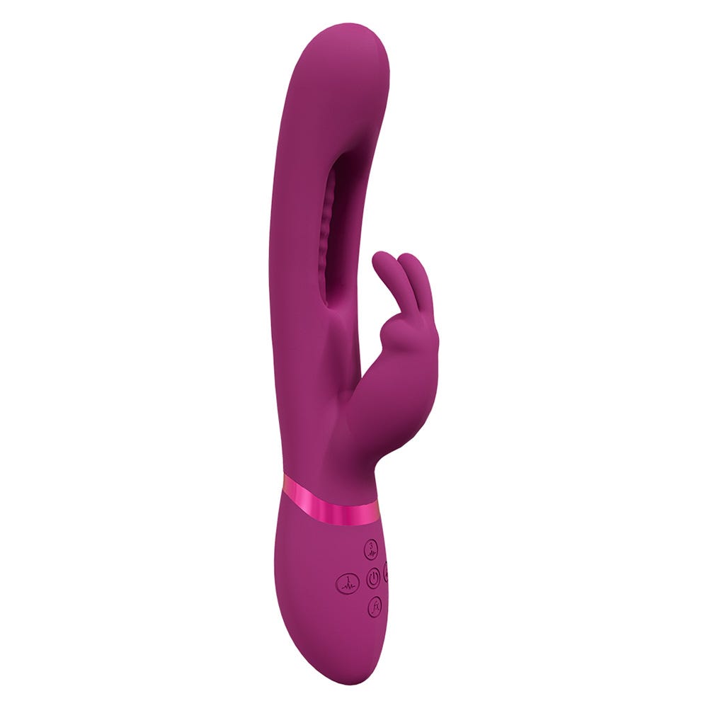 Shots Vive Mika Triple Action Vibrating Rabbit with G-Spot Flapping Stimulator