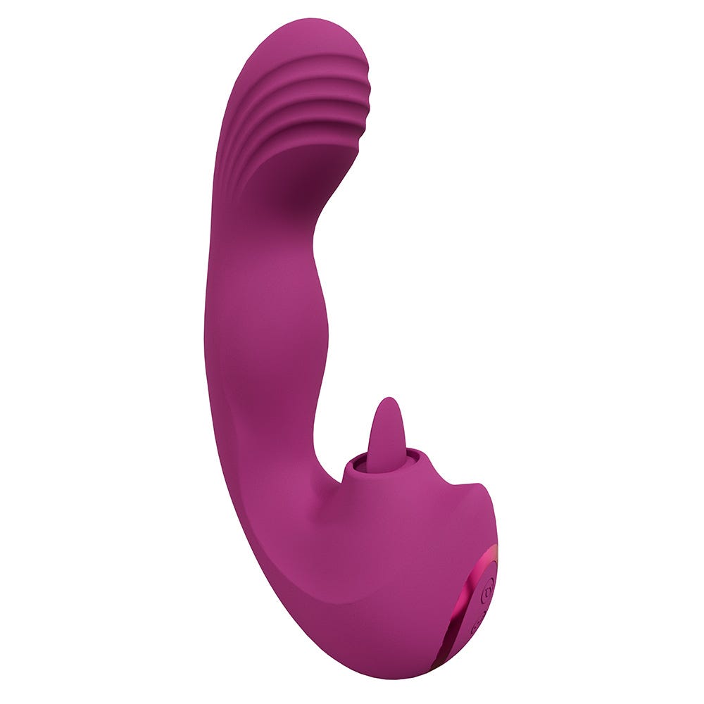 Shots Vive Yumi Triple Action G-Spot Finger Motion Vibrating & Flickering Tongue Stimulator