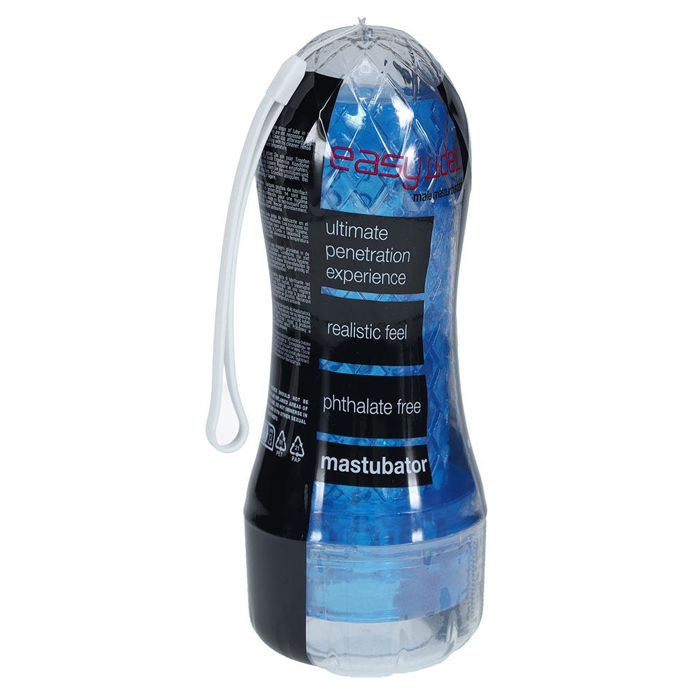Easy Rider Clear Rounded Case Masturbator - Blue