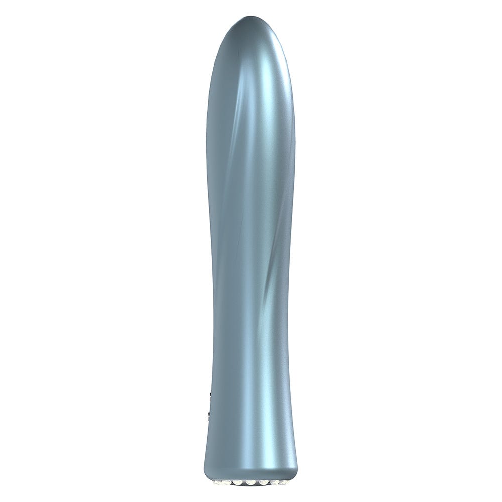 Loveline La Perla II Rechargeable 10 Speed Vibrator - Blue