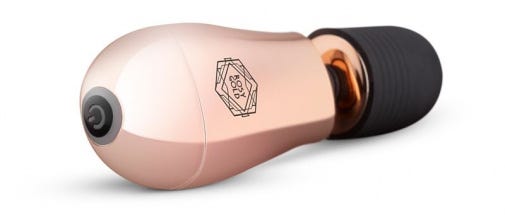 Rosy Gold Mini Massager Wand Vibrator
