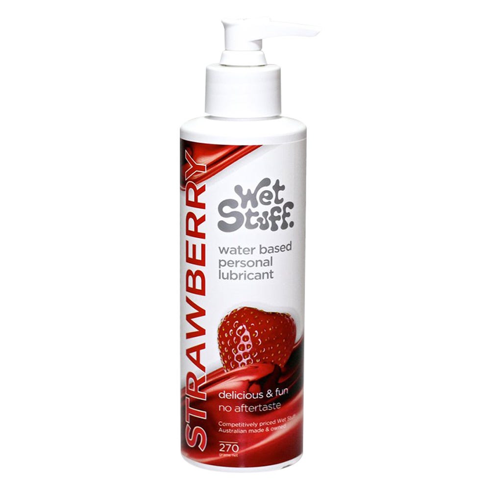 Wet Stuff Strawberry Water-Based Lubricant 270g Adultshop AU Wet Stuff Strawberry Water-Based Lubricant 270g Adultshop AU