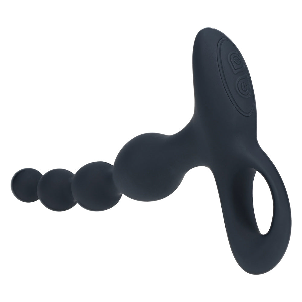 Shots LEVELZ Remote Control Beaded Vibrating Silicone Anal Plug