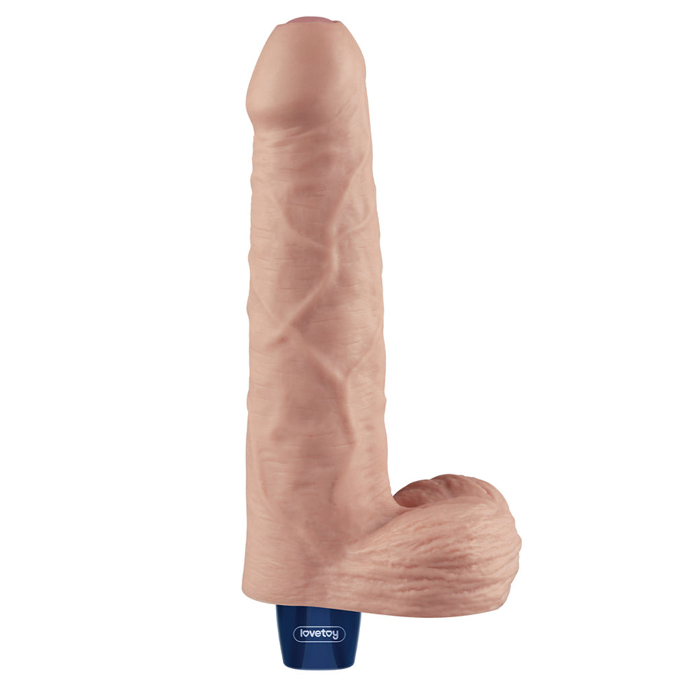 Lovetoy 9 Inch Real Softee Rechargeable Vibrating Dildo