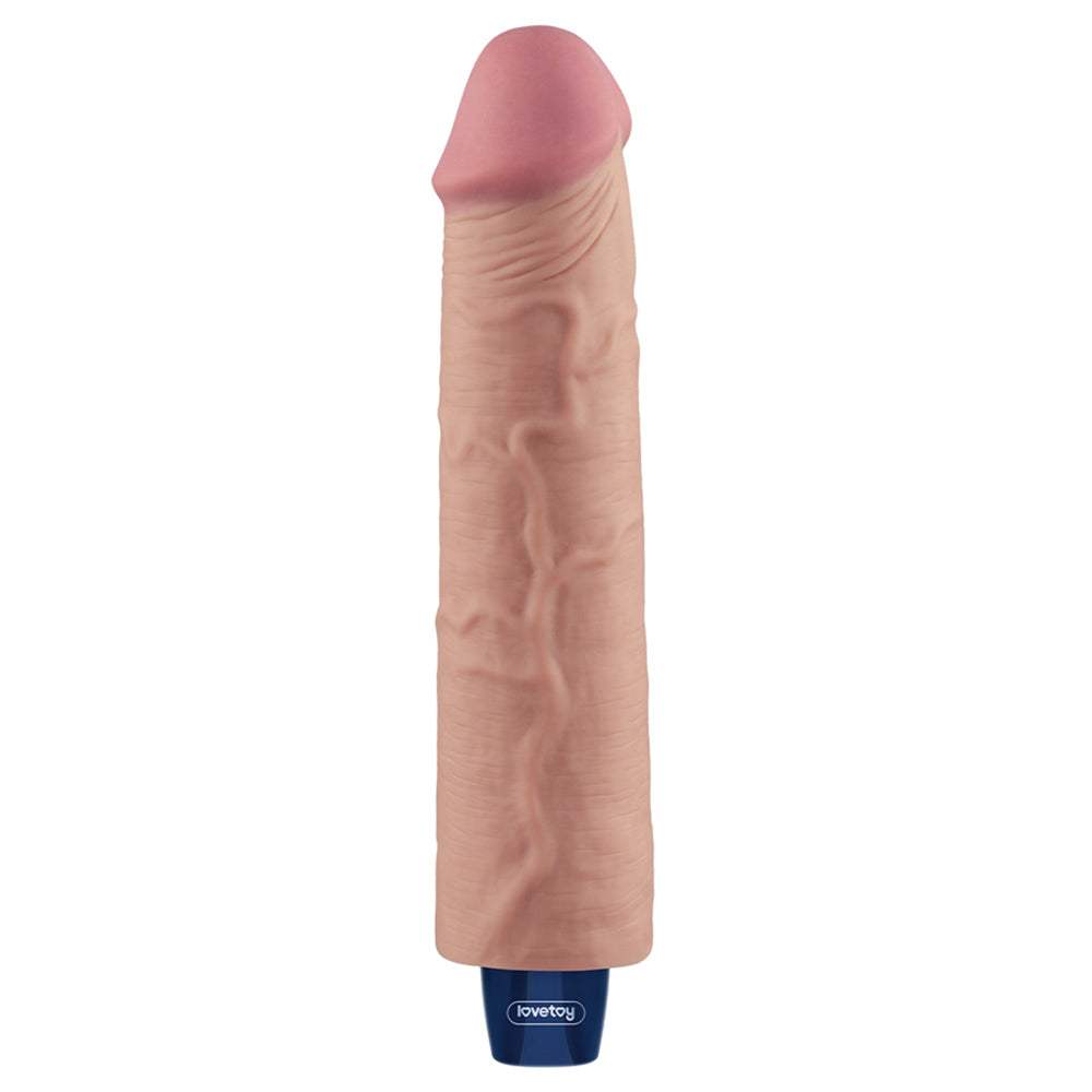 Lovetoy 9.5 Inch Real Softee Vibrating Dildo