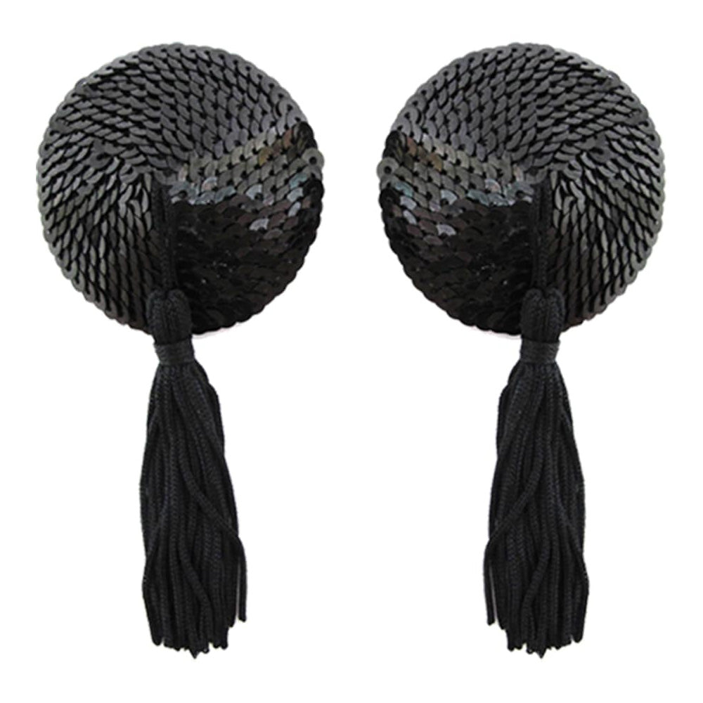 Love in Leather Round Nipple Tassels