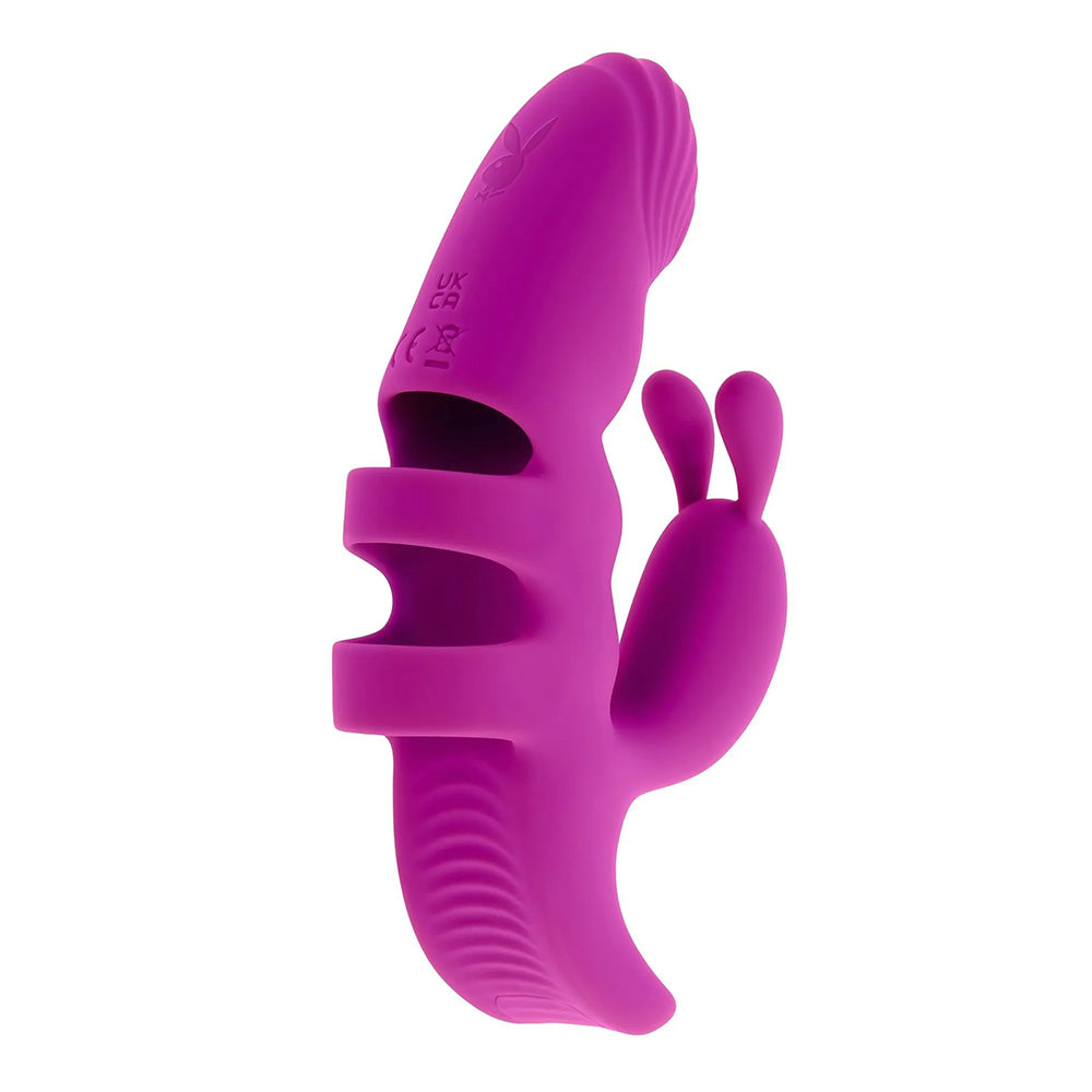 Playboy Pleasure Lend A Hand Rabbit Style Finger Vibrator