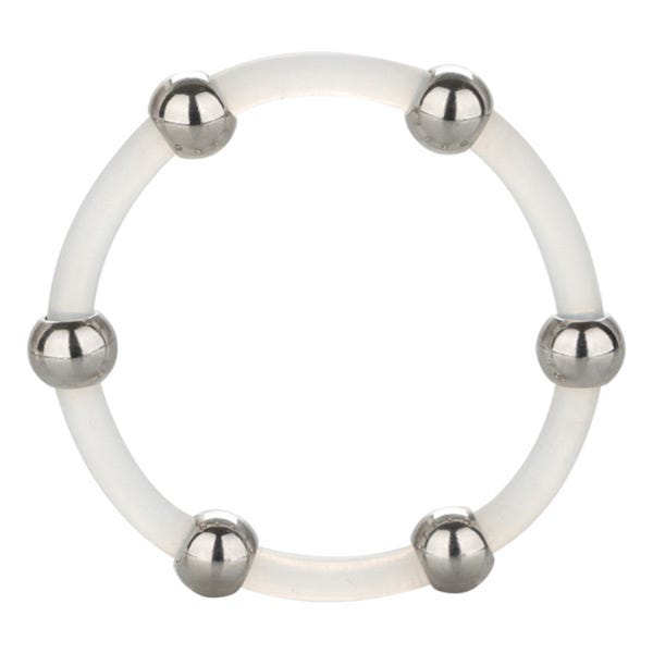 Steel Beaded Silicone Ring X-Large