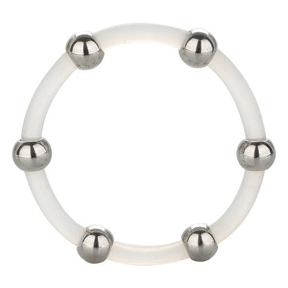 Steel Beaded Silicone Ring X-Large
