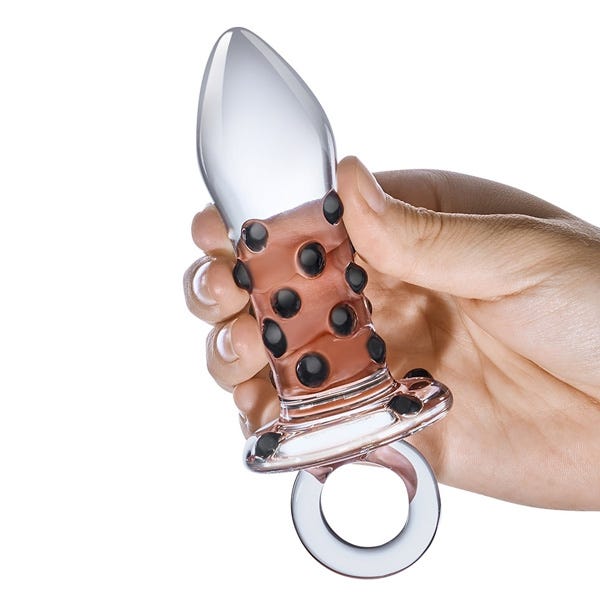 Glas 5-inch Pacifier Glass Butt Plug