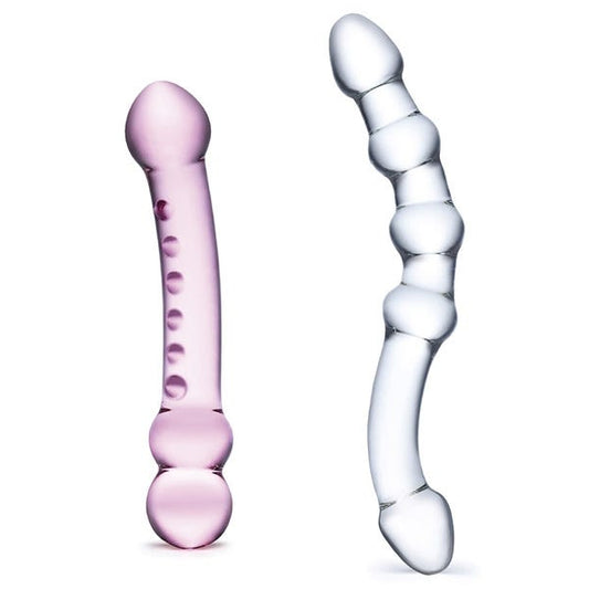 Glas Double Pleasure Glass Dildo Set