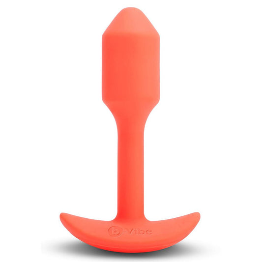 b-Vibe Snug Plug 1 Small Weighted & Vibrating Silicone Butt Plug