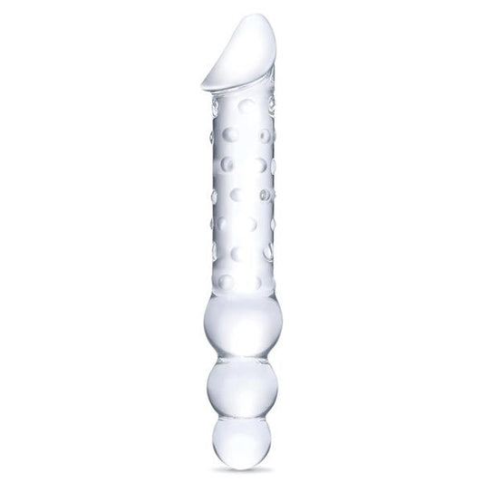 Glas 12-inch Double End Dildo With Anal Beads