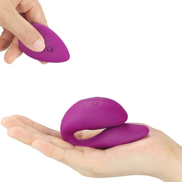 Lovetoy O-Sensual Double Rush Remote Controlled Curved Vibrator