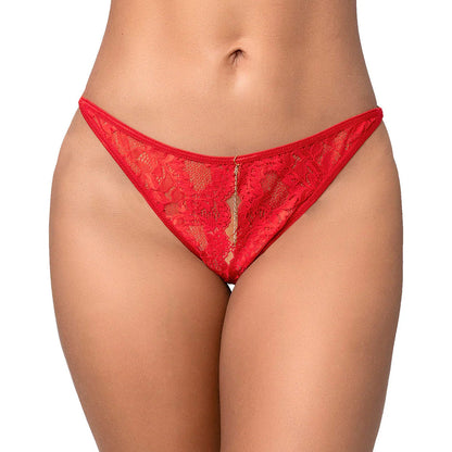 Mapale Lace & Chain Thong