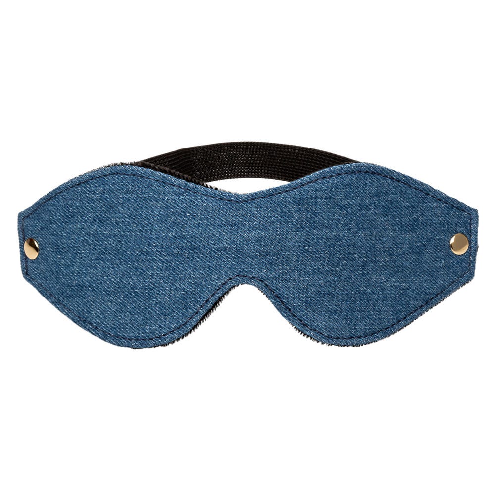 CalExotics Ride 'Em Premium Denim Collection Eye Mask