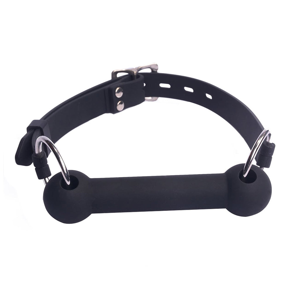 Love in Leather Silicone Bit Gag