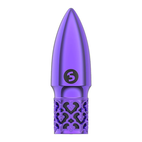 Royal Gems Glitter Rechargeable Bullet Vibrator - Purple