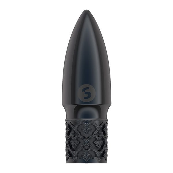 Royal Gems Glitter Rechargeable Bullet Vibrator - Gunmetal