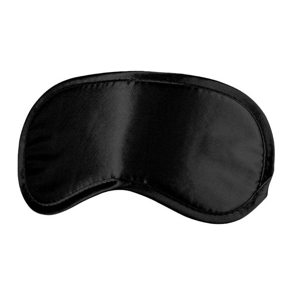 Ouch Black & White Satin Eye Mask