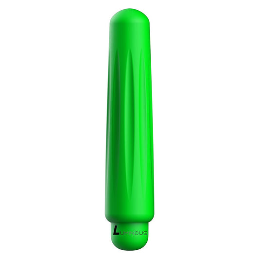 Luminous Delia Ultra Soft Silicone 10-Speed Round Tip Bullet Vibrator - Green
