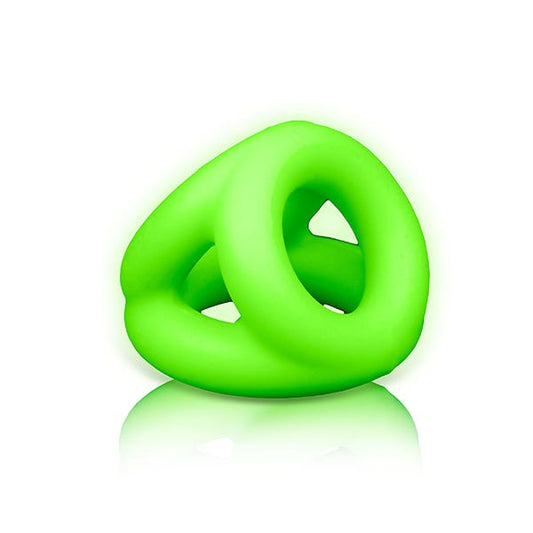 Ouch! Glow In The Dark Cock Ring and Ball Strap