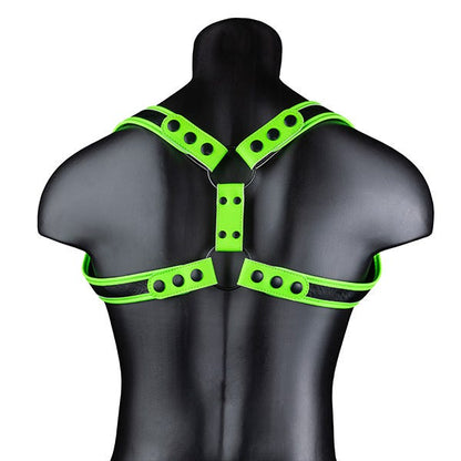 Ouch! Glow in the Dark Bonded Leather Sling Harness
