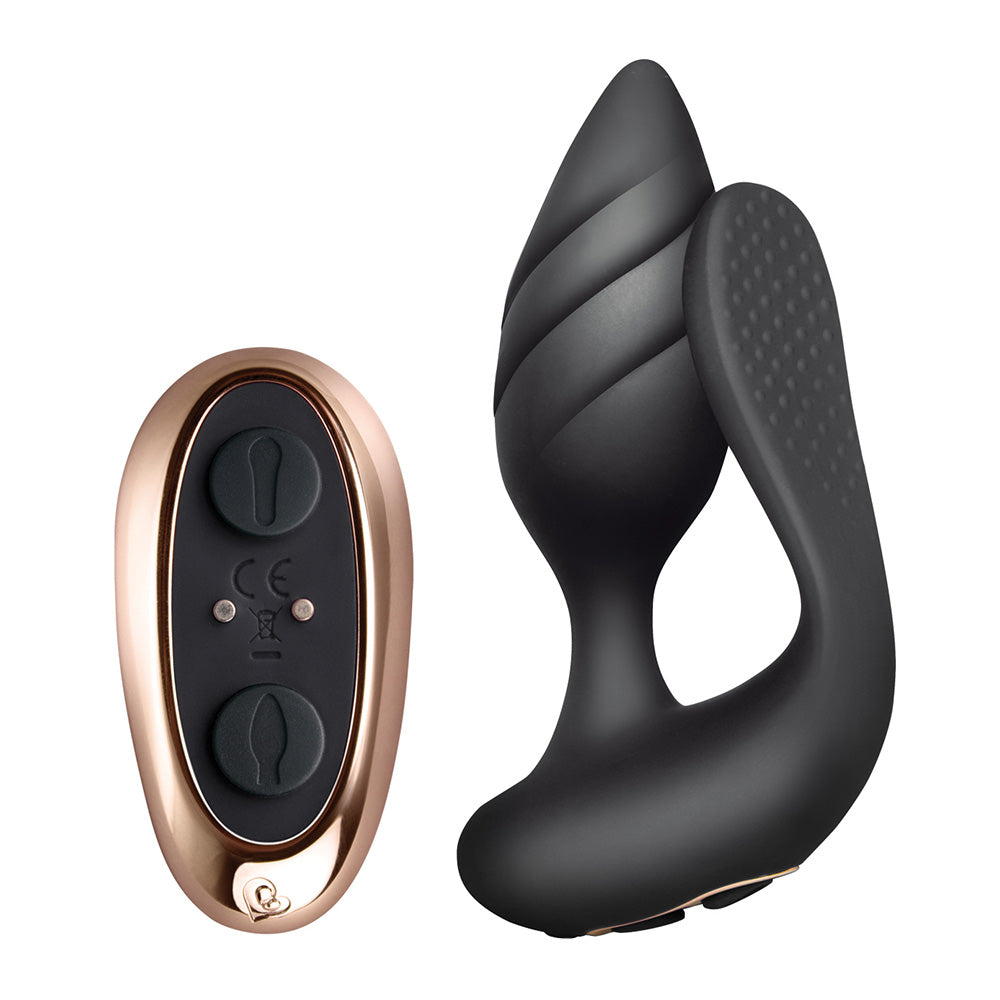Rocks-Off Cocktail Couples Butt Plug & Vaginal Vibrator