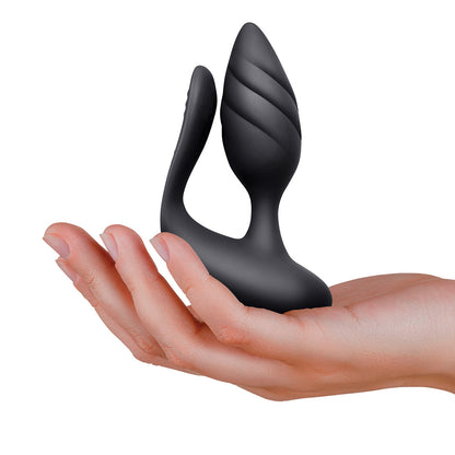 Rocks-Off Cocktail Couples Butt Plug & Vaginal Vibrator