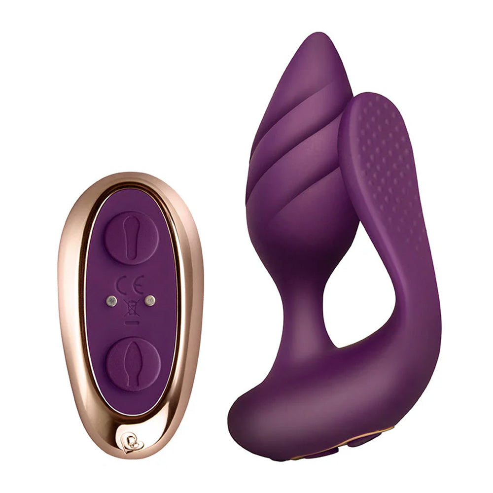 Rocks-Off Cocktail Couples Butt Plug & Vaginal Vibrator