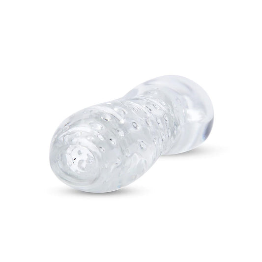 Zolo Gripz Wavy Squeezable Clear Stroker