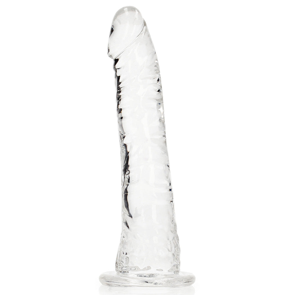 RealRock 6 Inch Crystal Clear Realistic Dildo with Suction Cup Base