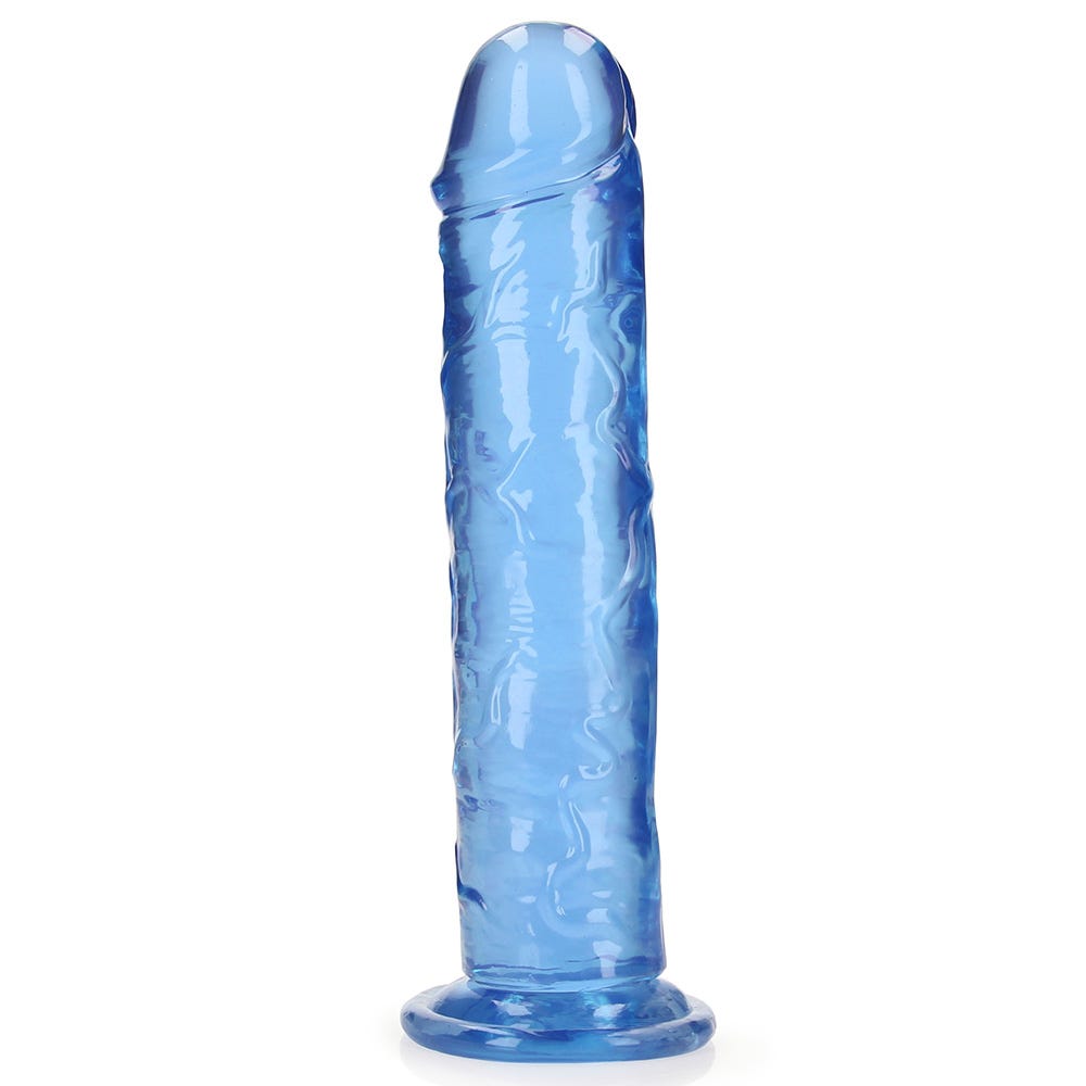 Realrock 9 inch Crystal Clear Realistic Suction Cup Dildo