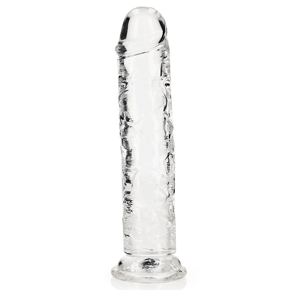 Realrock 9 inch Crystal Clear Realistic Suction Cup Dildo