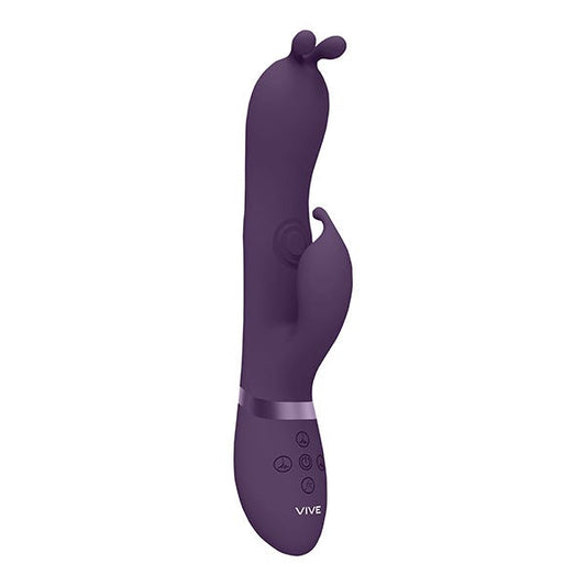 Vive Gada Triple Action Vibrating Bunny Ear G-Spot Pulse Wave Rabbit Vibrator